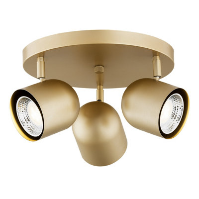 B&Q -  Luminosa Isola Ceiling Spotlight Clusters Gold