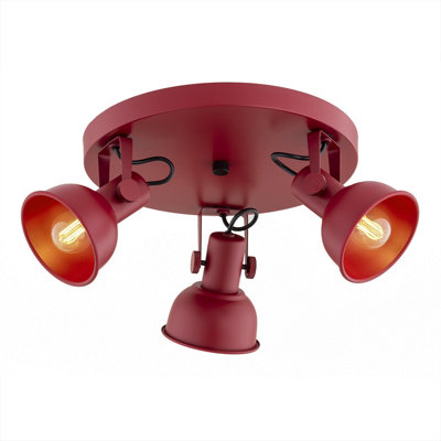 B&Q -  Luminosa Lenora Ceiling Spotlight Clusters Red