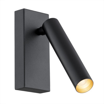 Luminosa Lighting Light/Black Luminosa Ing Luminosa Rio Reading Wall 719Lm 3000K 20Cm B&Q