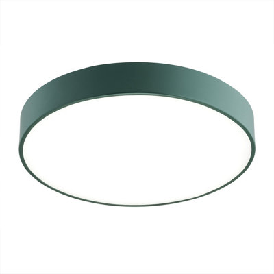 Luminosa Lighting Luminosa Tiamo Flush Ceiling Light Green 3500Lm 4000K from B&Q