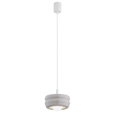 Luminosa Lighting Luminosa Tevo Slim Pendant Ceiling Light Sand CashmereOpal Matte G9