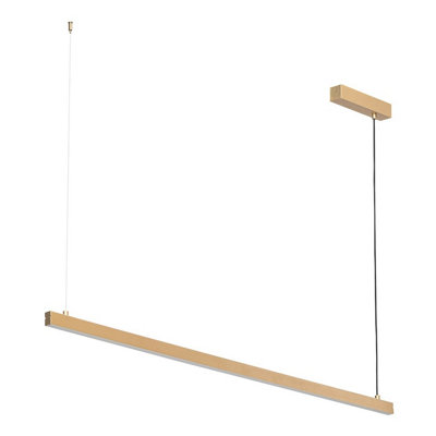 B&Q -  Luminosa Miami Led Bar Pendant Ceiling Light Gold3130Lm3000K