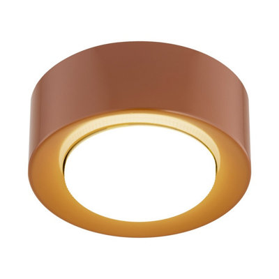 Luminosa Lighting Luminosa Elora Surface Mounted Downlight Terracotta Gx53 from B&Q