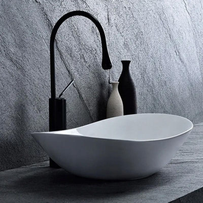 Countertop Washbasin Rea Royal WhiteCeramic from B&Q
