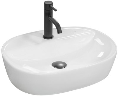 Countertop Washbasin Rea Carina WhiteCeramic