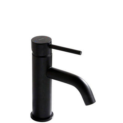 Bathroom Faucet Rea Lugano Low BlackBrass from B&Q