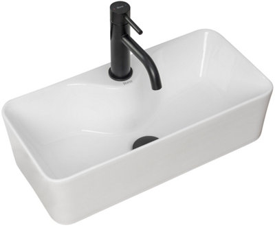 Countertop Washbasin Rea Mery WhiteCeramic from B&Q