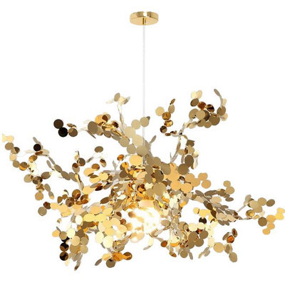 B&Q - Ceiling Lamp Chandelier   App546-3Cp Gold Gold