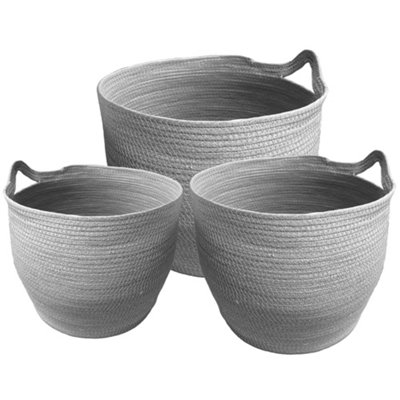 Boho Basket Tutumi Yt21B-35 Grey 3 Pieces from B&Q