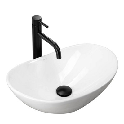 Countertop Washbasin Rea Royal Mini WhiteCeramic from B&Q