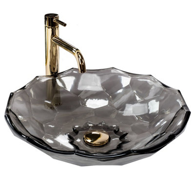 B&Q - Countertop Washbasin  Arctic BlackCeramic - Image 3