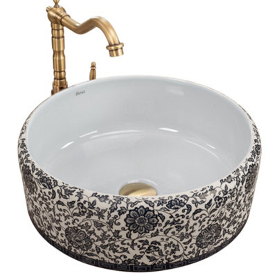 Rea White Countertop Washbasin Florisa Ceramic B&Q
