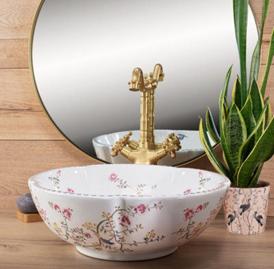 B&Q - Countertop Washbasin  Felicia WhiteCeramic - Image 3