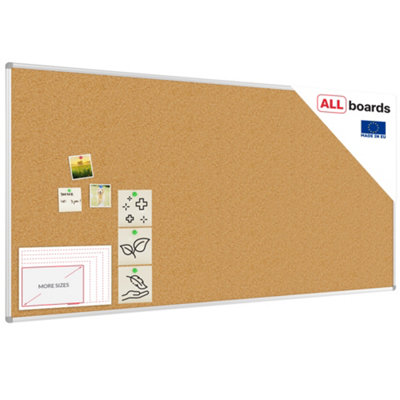Allboards Cork Notice Board Aluminium Frame 200X100 Cm from B&Q