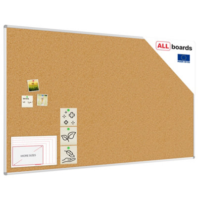 Allboards Cork Notice Board Aluminium Frame 200X120 Cm from B&Q
