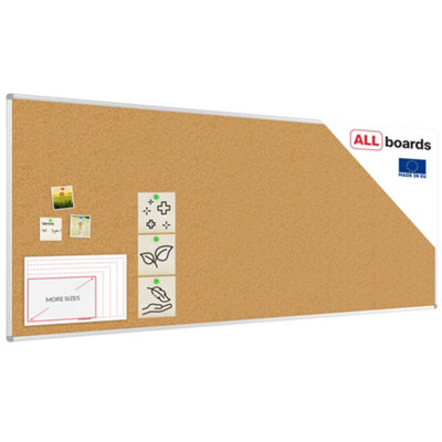 Allboards Cork Notice Board Aluminium Frame 240X100 Cm from B&Q