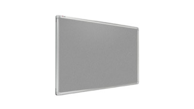 Allboards Felt Notice Board Aluminium Frame 90X60 Cm Gray from B&Q