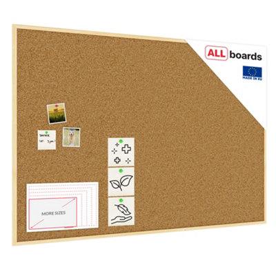 Allboards Cork Notice Board Wooden Natural Frame 150X100 Cm from B&Q