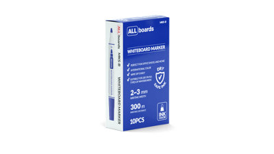 Allboards Blue Dry-Erase Markers For Whiteboards And Glass BoardsSet Of 10 from B&Q