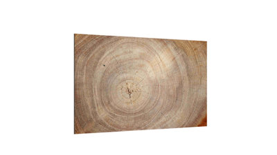 Allboards Magnetic Glass Board Wood Grain Tree Stump Trunk Wood Slice 60X40Cm Print Wall Art Decorative Wall Picture Image Printed from B&Q