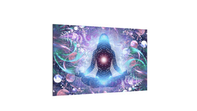 Allboards Magnetic Glass Board Yoga Zen Meditation 90X60Cm Print Wall Art Decorative Wall Picture Image Printed Tempered Glass from B&Q