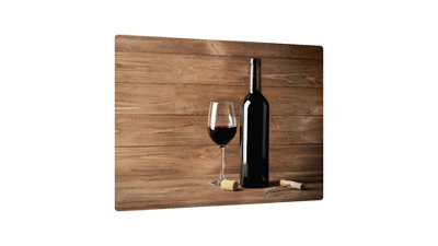Allboards Glass Chopping Board Wine Cork Board Glass 30X40Cm Cutting Board Splashback Worktop Saver For Kitchen Hob Protection from B&Q
