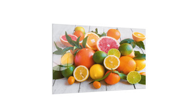 Allboards Magnetic Glass Board Citrus Lemon Orange Lime 60X40Cm Print Wall Decorative Wall Picture Dry-Erase Board from B&Q
