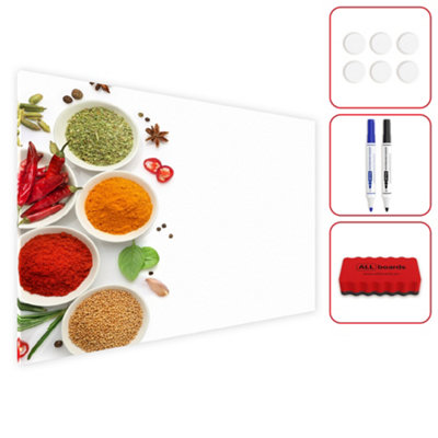 Allboards Magnetic Boards Metalboard Spices Pepper Salt Paprika 60X40Cm A Magnetic Metal Poster With An Imprint from B&Q