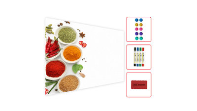 Allboards Magnetic Boards Metalboard Spices Pepper Salt Paprika 90X60Cm A Magnetic Metal Poster With An Imprint from B&Q