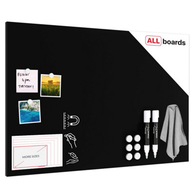 Allboards Magnetic Boards Metalboard Black Classic Black 90X60Cm A Magnetic Metal Poster For All Types Of Magnets from B&Q