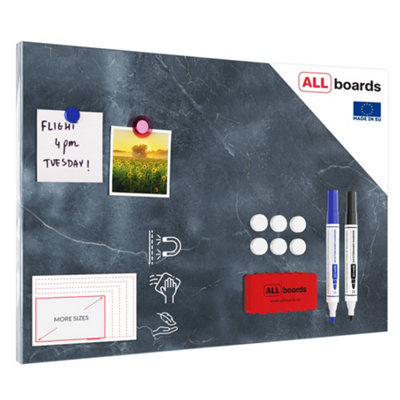 Allboards Magnetic Boards Metalboard Gray MarbleDecorative MarbleMarble Surface 60X40Cm A Magnetic Metal Poster from B&Q