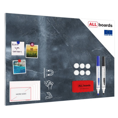 Allboards Magnetic Boards Metalboard Gray MarbleDecorative MarbleMarble Surface 90X60Cm A Magnetic Metal Poster from B&Q