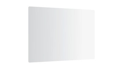 Allboards Glass Chopping Board White Classic White 60X52Cm Cutting Board Splashback Worktop Saver For Kitchen Hob Protection from B&Q