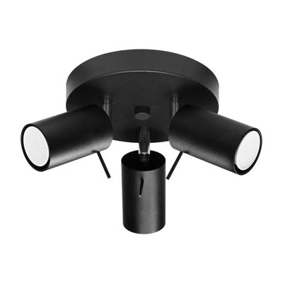 Sollux Lighting Ceiling Lamp Ring 3P Black - Black - Image 2