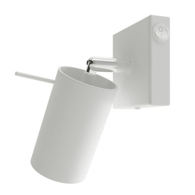 Sollux Lighting Wall Lamp Ring White With A Switch - White - Image 2