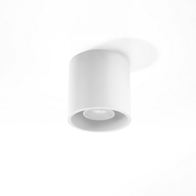 Sollux Lighting Orbis Aluminium White 1 Light Classic Ceiling Light from B&Q
