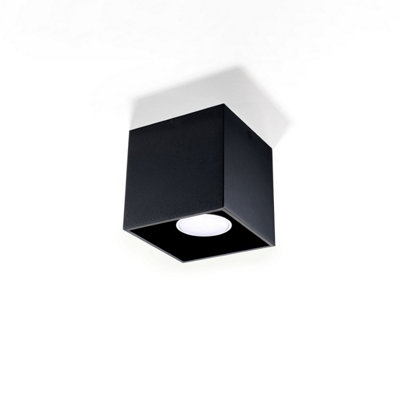 Sollux Lighting Quad Aluminium 1 Classic Ceiling Black/Light