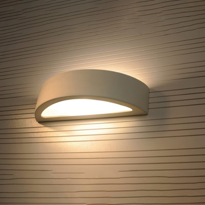 Sollux Lighting Atena Ceramic White 1 Light Classic Wall Light from B&Q
