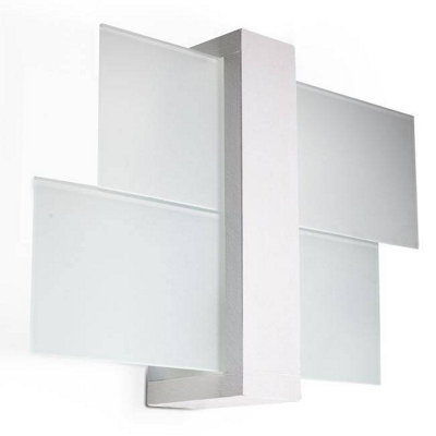 B&Q -  Luminosa Feniks 1 Light Flush Wall Light WhiteE27