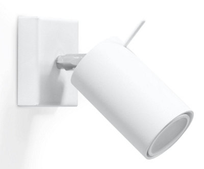 Sollux Lighting Ring Steel 1 Classic Wall White/Light