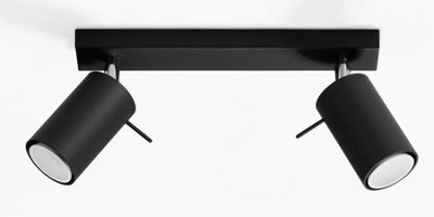 B&Q -  Luminosa Ring 2 Light Spotlight Bar BlackGu10