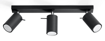 B&Q -  Luminosa Ring 3 Light Spotlight Bar BlackGu10