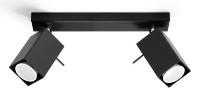 B&Q -  Luminosa Merida 2 Light Spotlight Bar BlackGu10
