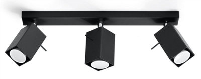 Sollux Lighting Ceiling Lamp Merida 3 White - Black - Image 2