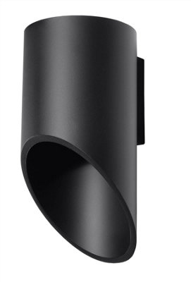 B&Q -  Luminosa Penne 1 Light Up Down Wall Light BlackG9