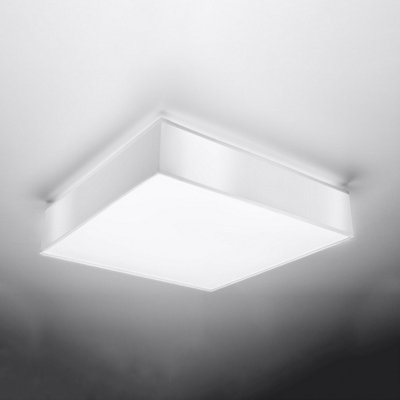 Sollux Lighting Horus Polyvinyl Chloride (Pvc) White 3 Light Classic Ceiling Light from B&Q
