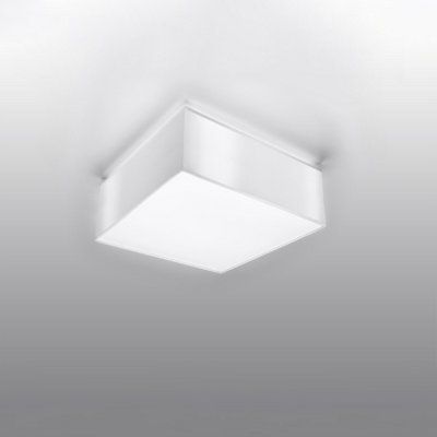 Sollux Lighting Horus Polyvinyl Chloride (Pvc) White 1 Light Classic Ceiling Light from B&Q