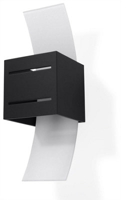 B&Q -  Luminosa Loreto 1 Light Wall Light BlackG9