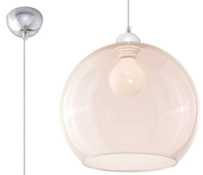 Sollux Lighting Pink Hanging Lamp Ball - Image 3
