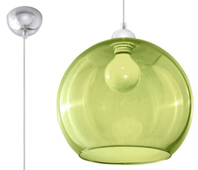 Sollux Lighting Pendant Lamp Ball White - Green - Image 5